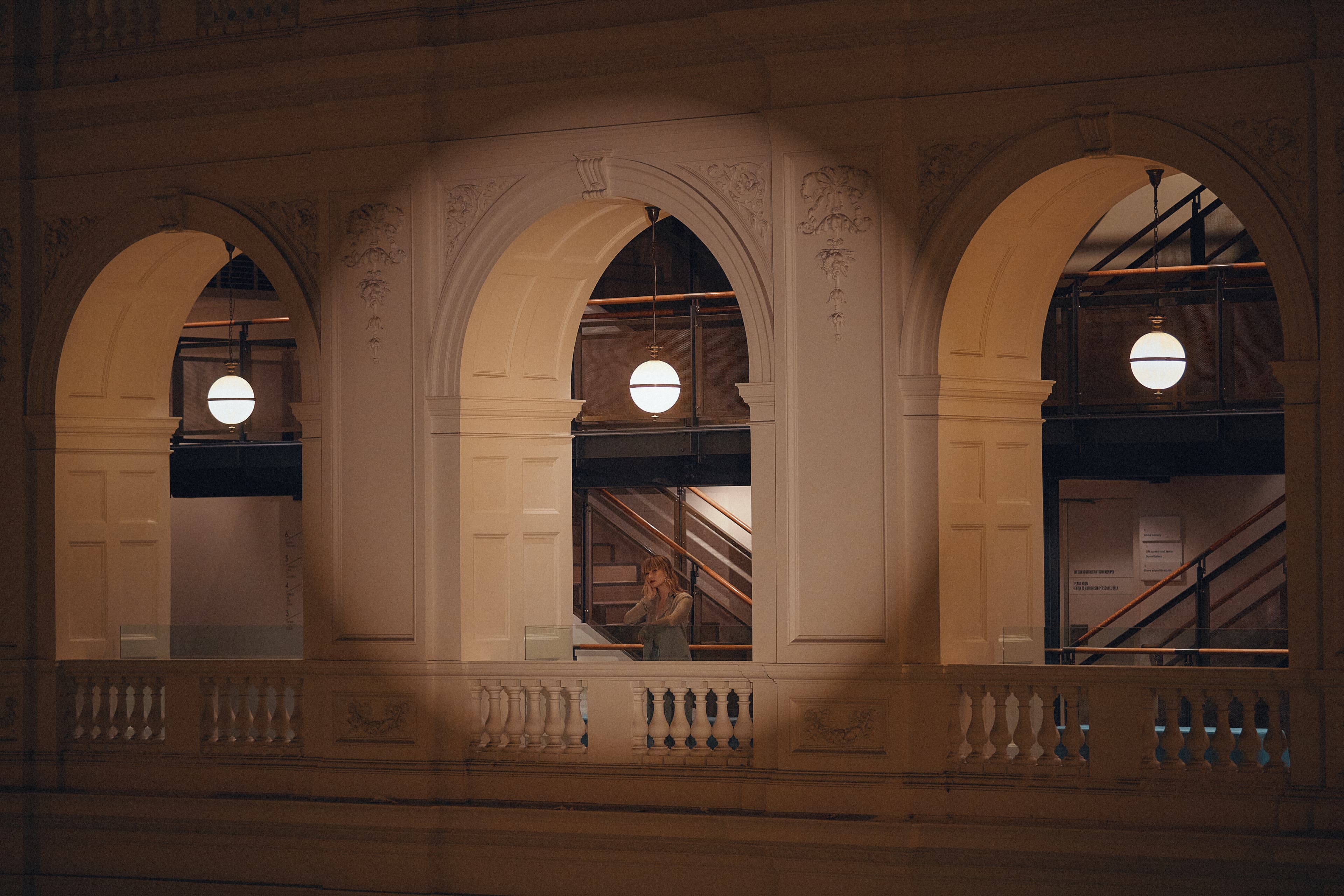 Behind-the-scenes filming at the State Library of Victoria for Amazon Music’s Gretta Ray live session