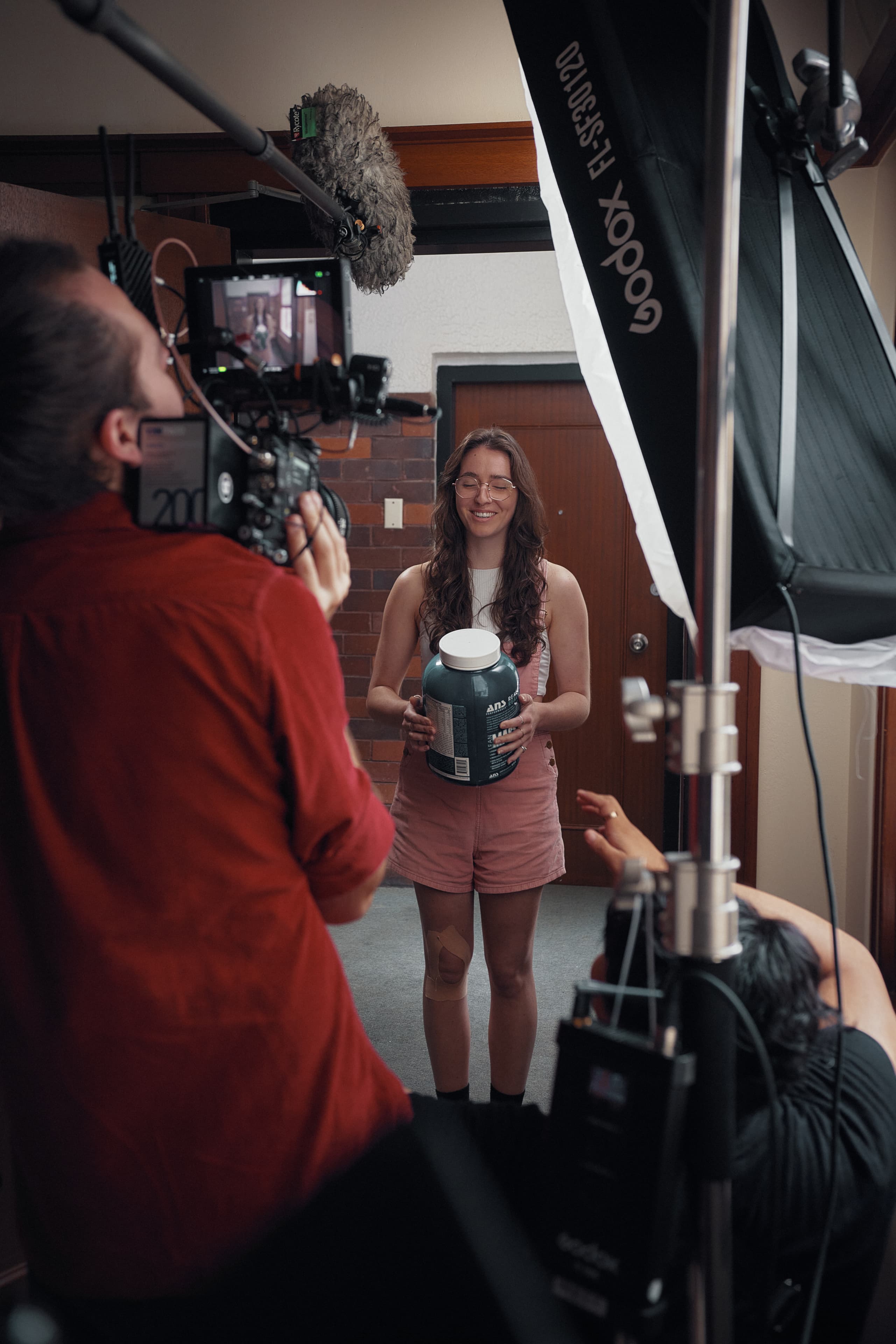 Sport Integrity Australia behind the scenes on set — government campaign film production by Mude Canberra