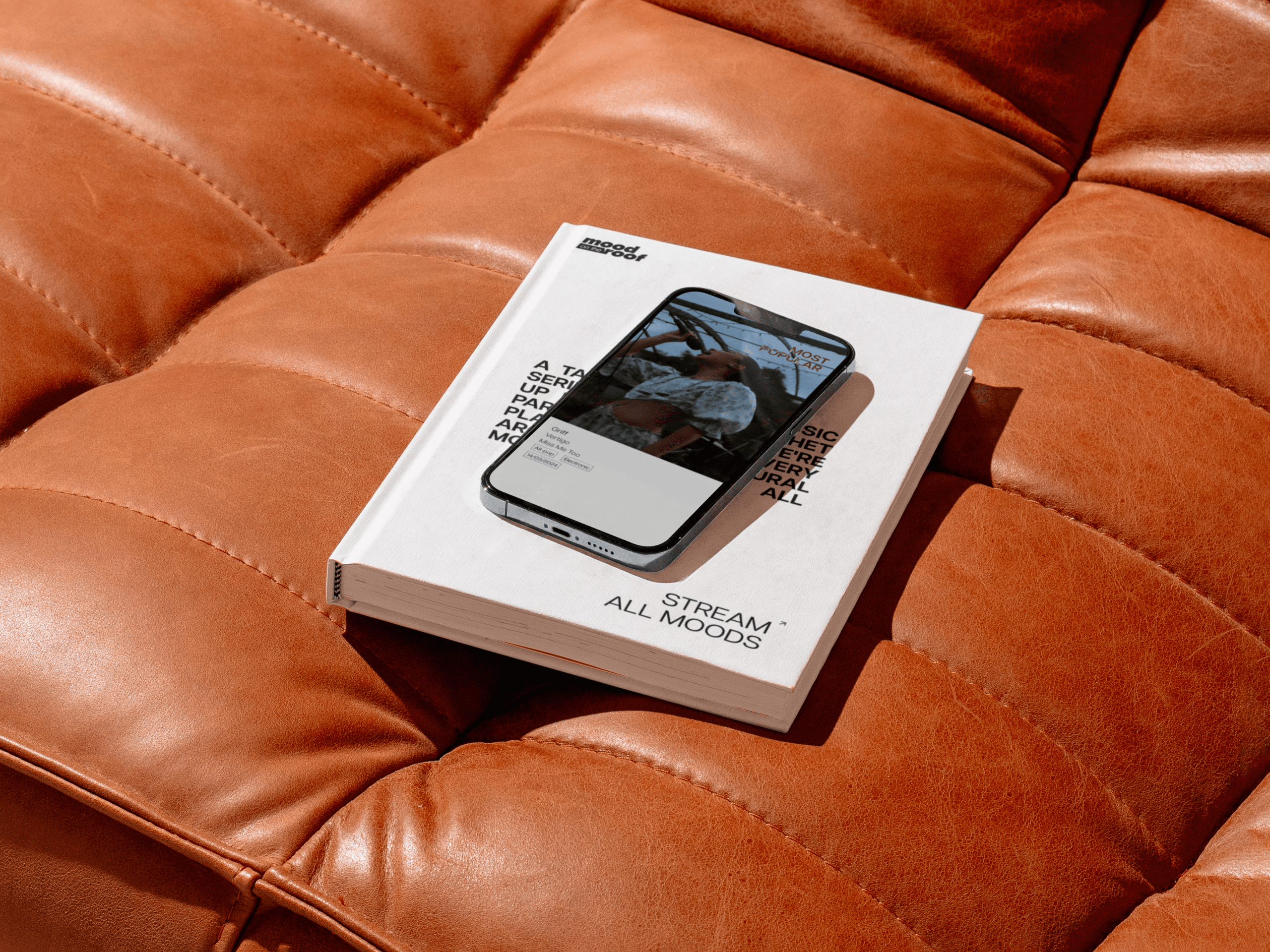 Mood on the Roof brand book showing refreshed visual identity for live music series — event branding and brand strategy by Mude Sydney