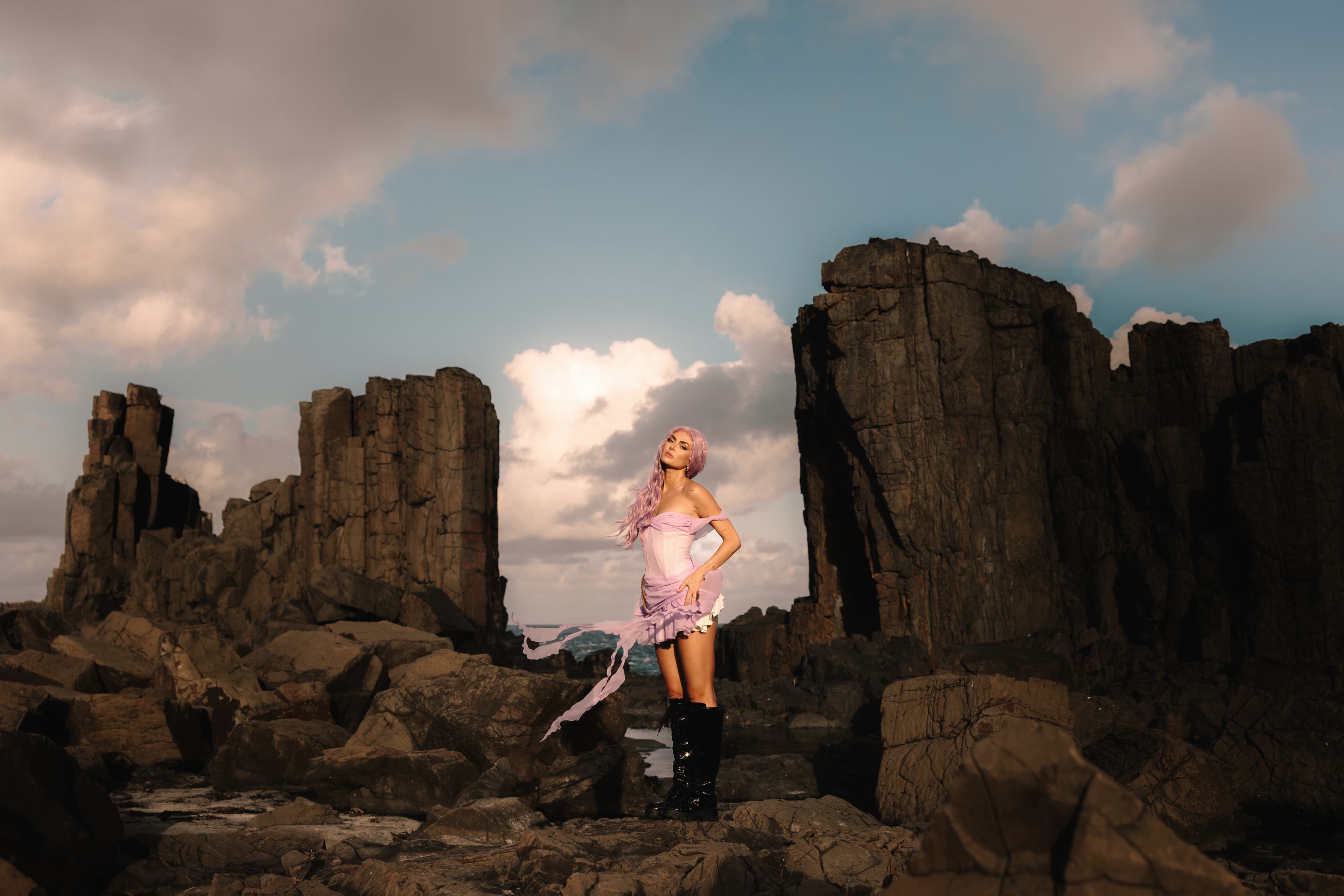 Charley performing live during Amazon Music session — pop music video production in collaboration with EMI by Mude Sydney