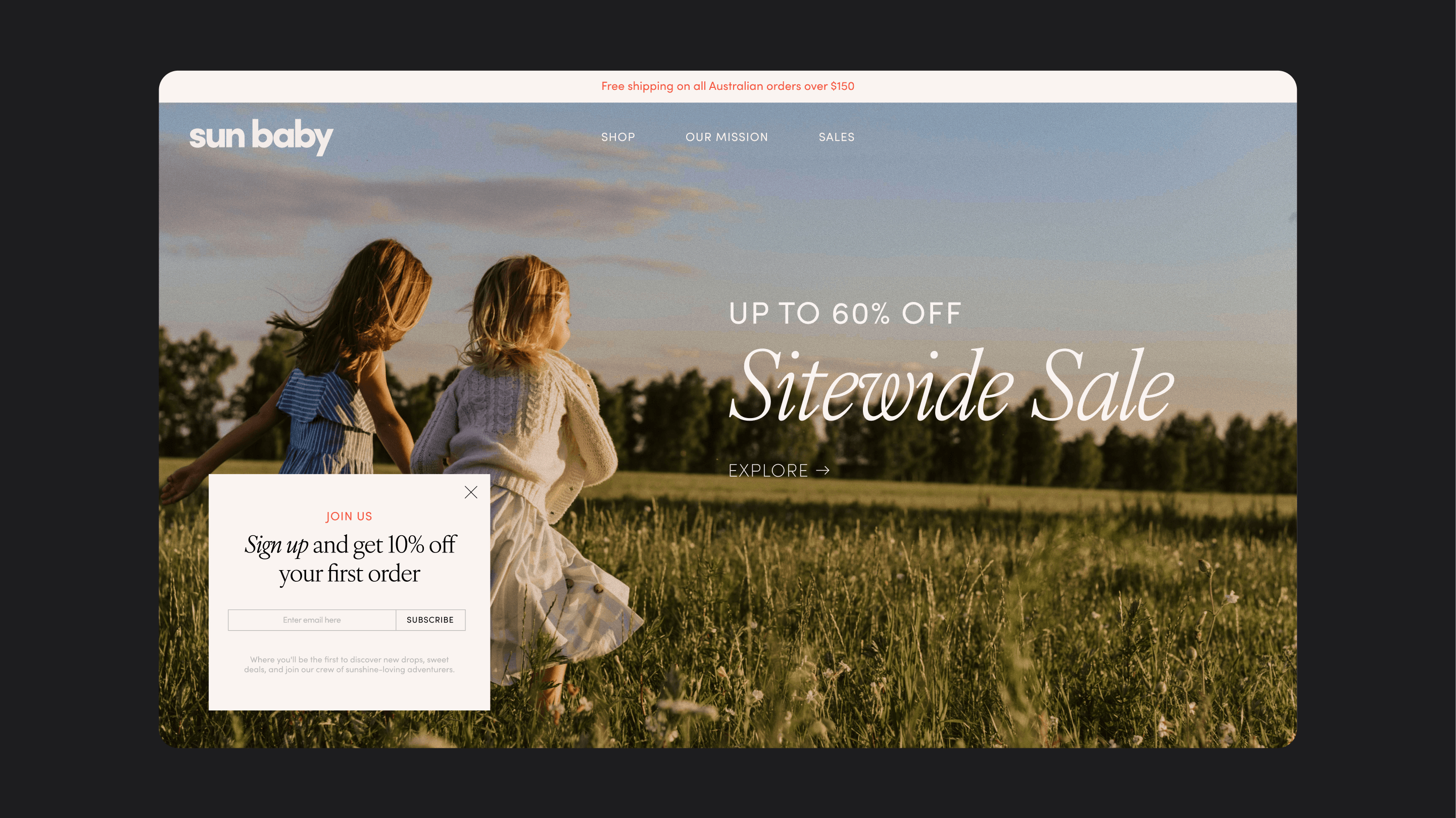 <p>Website design mockup from Mude’s Sunbaby brand identity project. The layout applies Sunbaby’s core visual language — soft tones, minimal typography, and human warmth — to create a cohesive digital…</p>